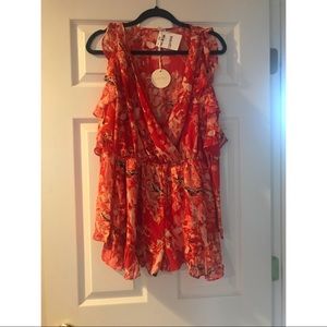BRAND NEW red romper!